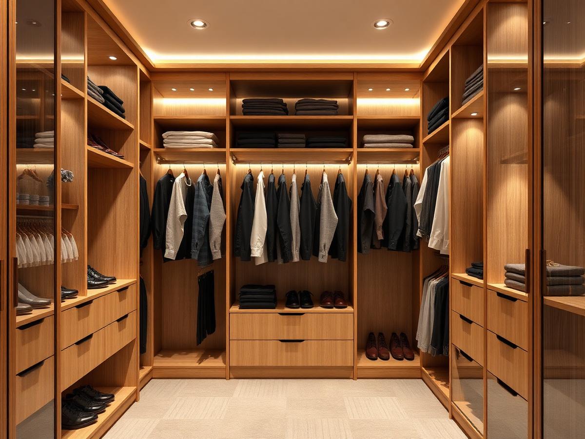 Walk-in wardrobe project photo